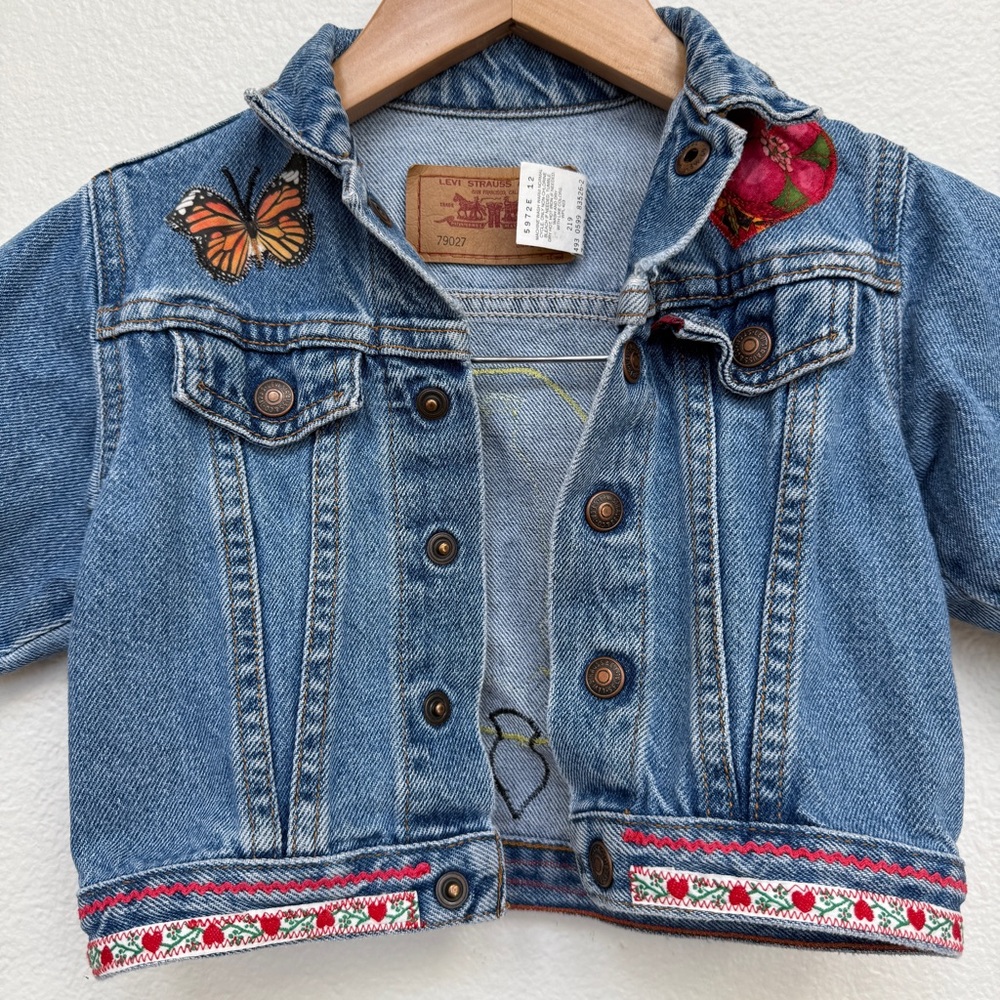 Vintage Levi’s Toddler Trucker Denim Jacket Size 18 Months
